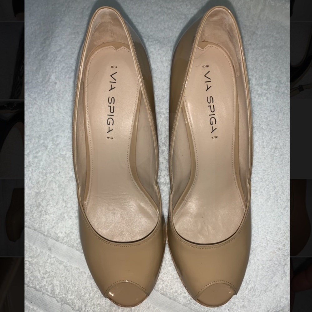 Via Spiga Peep Toe Wedge